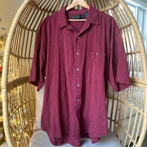 Vintage 90s Santana 100% Silk Button-Up Shirt | Women’s XL | Fits Men’s L–XL